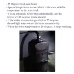 Dophin Mini Heater 25W – Compact 15cm Submersible Aquarium Heater - Image 3