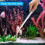 48cm Curved Stainless Steel Aquascaping Tweezers – Silver - Image 7