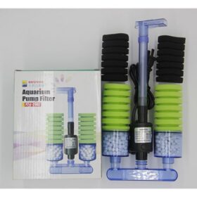 فلتر بايولجي Xinyou شامل اكواب ميديا وماتور داخلي صامت (XY-2902 | ٥ وات | ٤٥٠ لتر / ساعة | إسفنج مزدوج) - Image 6