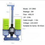 ⁦فلتر بايولجي Xinyou شامل اكواب ميديا وماتور داخلي صامت (XY-2902 | ٥ وات | ٤٥٠ لتر / ساعة | إسفنج مزدوج)⁩ - الصورة ⁦4⁩