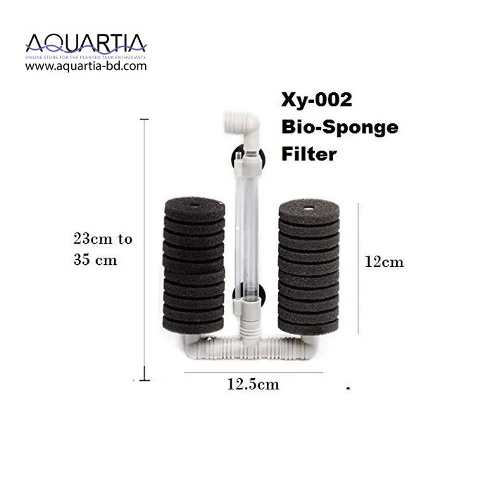 ⁦فلتر بايولجي اسفنجي اسطواني مزدوج⁩ - الصورة ⁦2⁩