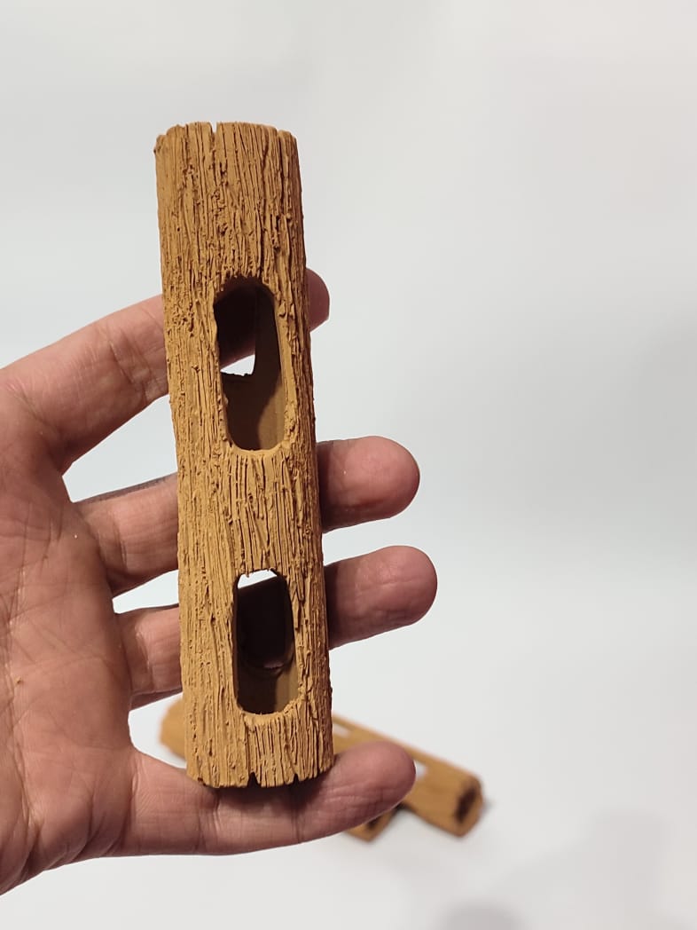 طقم جزوع شولا ملجأ لتكاثر وتخفي الجمبري – ٣ قطع – فخار عرفه ناصر- CAVE - Image 3