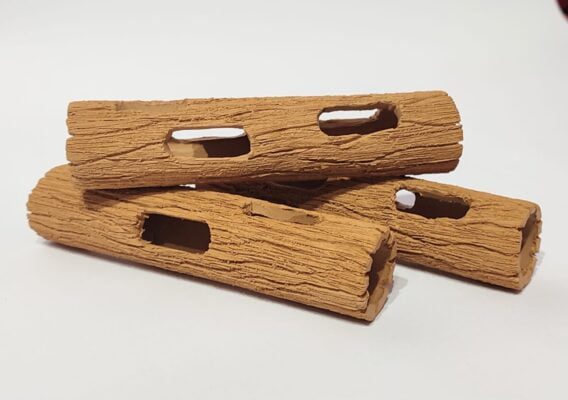 طقم جزوع شولا ملجأ لتكاثر وتخفي الجمبري – ٣ قطع – فخار عرفه ناصر- CAVE - Image 4