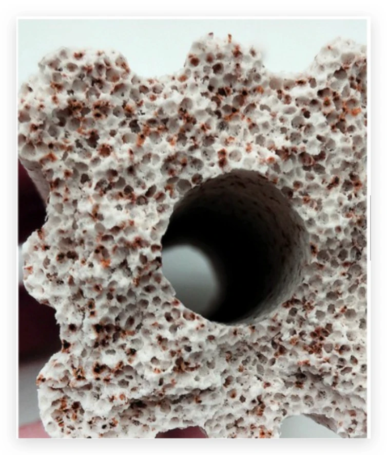 اصابع ميديا بيت البكتيريا سيراميك  للفلترة البيولوجية  - أبيض رمادي مربع - Image 2