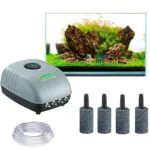 مضخة هواء للأحواض RS-9902 قابلة للتعديل وشديدة الهدوء - 4 منافذ