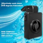 Oaoaii Mini Aquarium Cooling Fan – Adjustable Speed, USB 5V