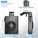 Oaoaii Mini Aquarium Cooling Fan – Adjustable Speed, USB 5V - Image 4