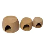 ⁦طقم كهوف كوبالت 3 قطع – فخار عرفه ناصر – CAVE⁩ - الصورة ⁦3⁩
