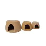 ⁦طقم كهوف كوبالت 3 قطع – فخار عرفه ناصر – CAVE⁩ - الصورة ⁦2⁩