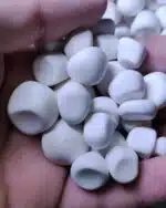 ⁦جرش زلط ابيض ثلجي طبيعي شكل مارشملو -  5 كجم⁩ - الصورة ⁦2⁩