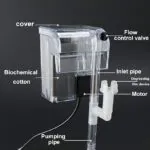 Hang-On Back Aquarium Filter 4W 300L/H – Quiet Waterfall HOB Filter - Image 3