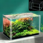 ⁦حوض أسماك زجاج كريستال بحواف منحنية عالية الشفافية (Curved Corner Aquarium)⁩ - الصورة ⁦4⁩